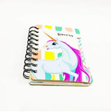 Unicorn Queen Star Hardcover Pocket Spiral Journal