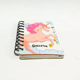 Unicorn Queen Star Hardcover Pocket Spiral Journal