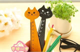 Cat Straight Ruler Wooden