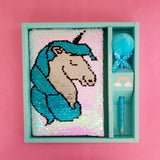 Rainbow Sequin Unicorn - Stationery Set