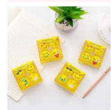 Mini Cute Cartoon Smile Face Emoji Eraser Set of 4