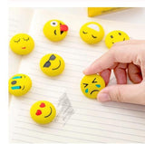 Mini Cute Cartoon Smile Face Emoji Eraser Set of 4