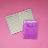 Happiness Glitter Pocket Notebook Journal
