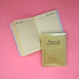 Happiness Glitter Pocket Notebook Journal