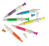 Syringe Highlighter + Ballpoint Pen Dual Sided