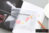 Unicorn Pencil Case Pouch Water Resistant