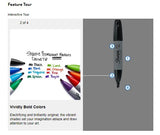 Sharpie Permanent Markers, Chisel Tip, Black, 4 Count